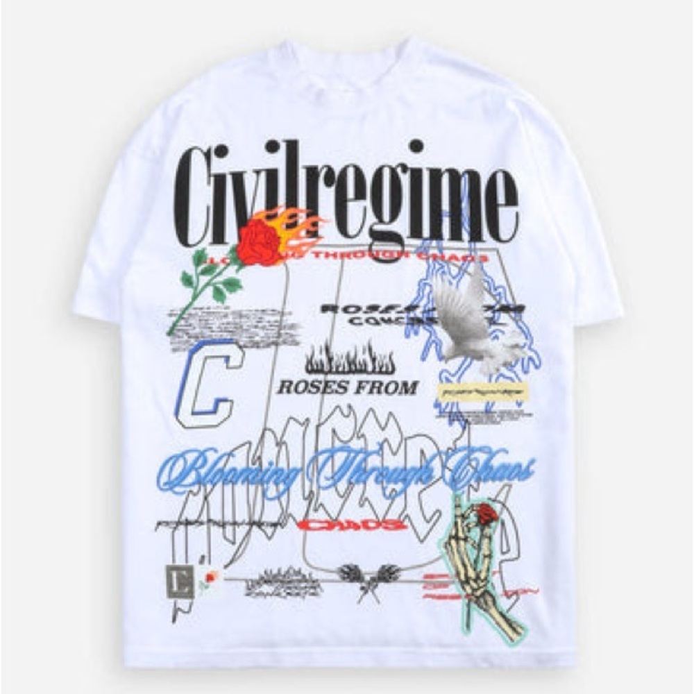 NEW Civil Regime - Core American Graphic Oversized Tee XXL